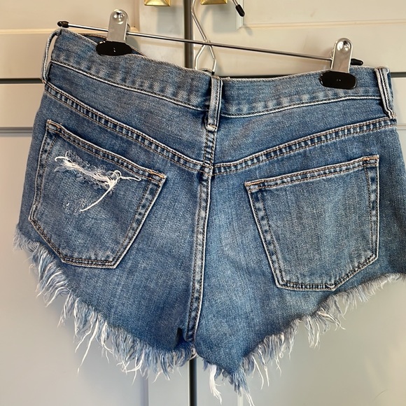 Free People Blue Jean Cut Offs - Picture 3 of 4